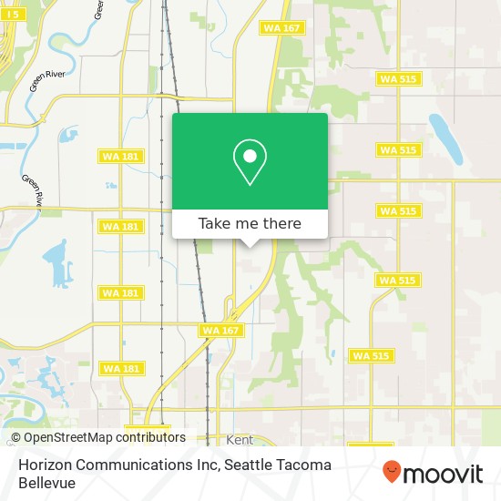 Mapa de Horizon Communications Inc