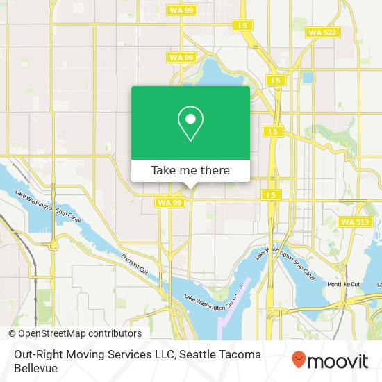Mapa de Out-Right Moving Services LLC