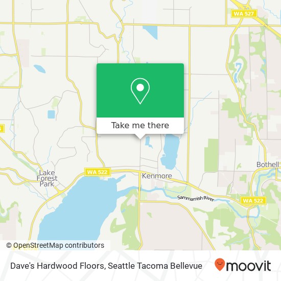 Dave's Hardwood Floors map