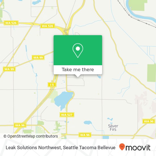 Mapa de Leak Solutions Northwest
