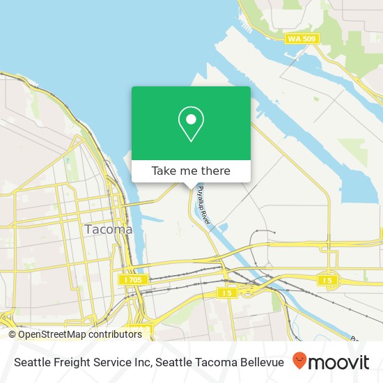 Mapa de Seattle Freight Service Inc