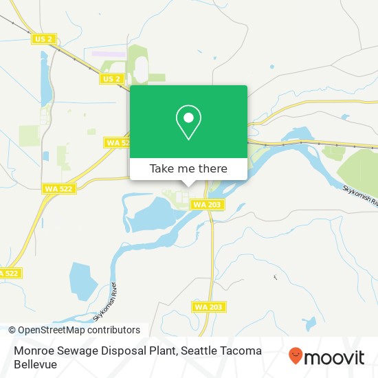 Mapa de Monroe Sewage Disposal Plant