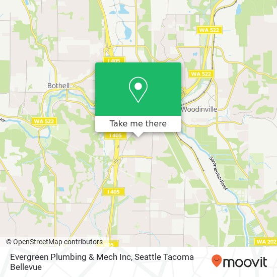 Evergreen Plumbing & Mech Inc map