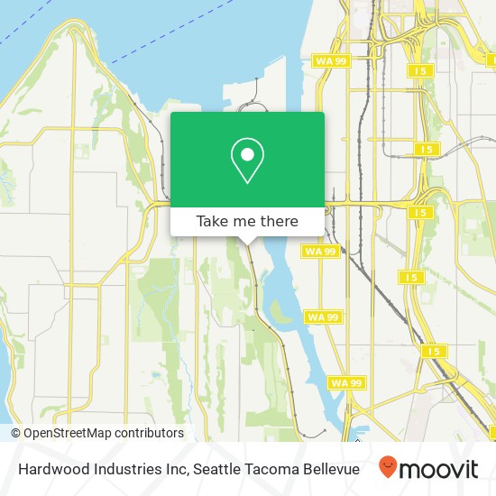 Hardwood Industries Inc map