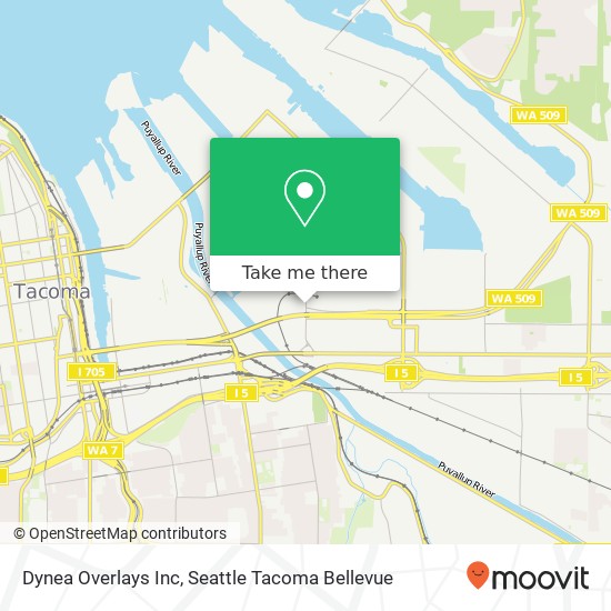Mapa de Dynea Overlays Inc