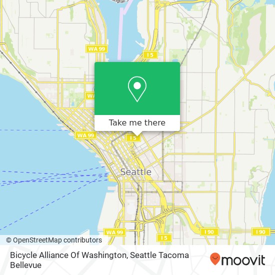 Bicycle Alliance Of Washington map