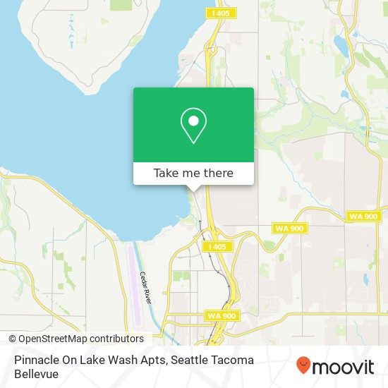 Pinnacle On Lake Wash Apts map