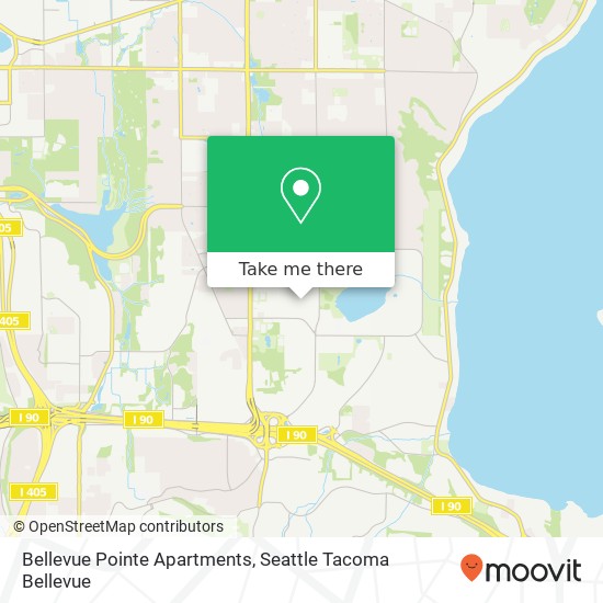 Mapa de Bellevue Pointe Apartments