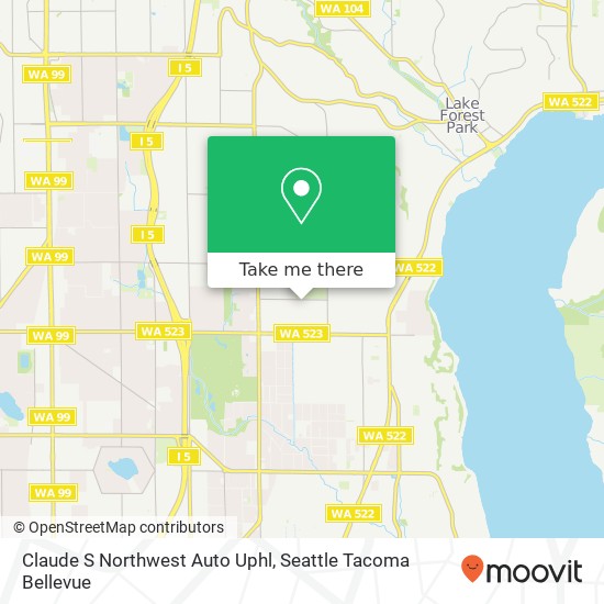 Claude S Northwest Auto Uphl map