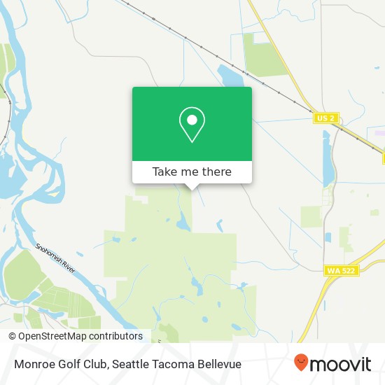 Monroe Golf Club map