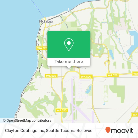 Mapa de Clayton Coatings Inc