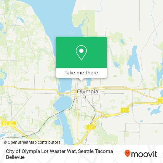 City of Olympia Lot Waster Wat map