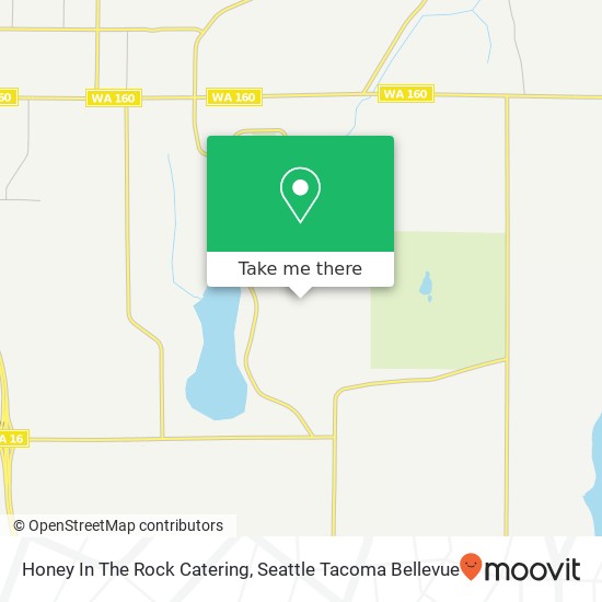Honey In The Rock Catering map