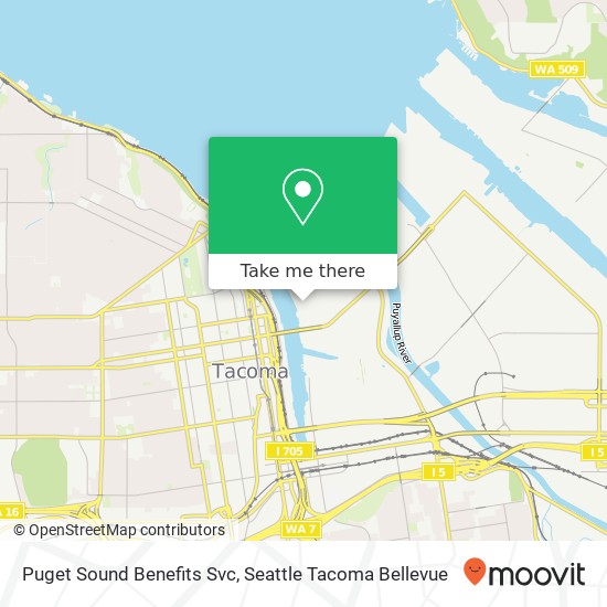 Puget Sound Benefits Svc map