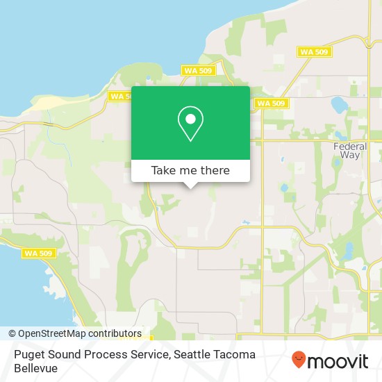 Mapa de Puget Sound Process Service