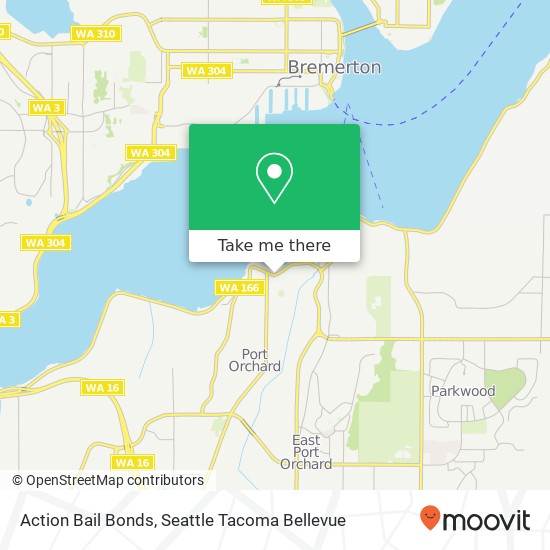 Mapa de Action Bail Bonds