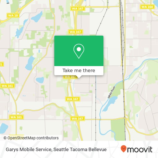 Garys Mobile Service map