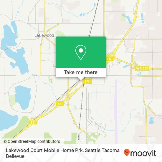 Mapa de Lakewood Court Mobile Home Prk