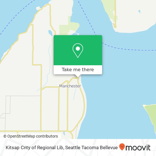 Mapa de Kitsap Cnty of Regional Lib