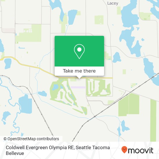 Mapa de Coldwell Evergreen Olympia RE