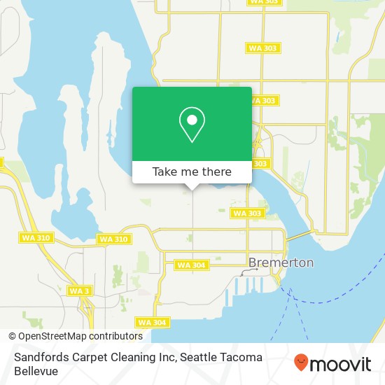 Sandfords Carpet Cleaning Inc map