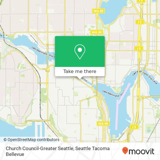 Mapa de Church Council-Greater Seattle