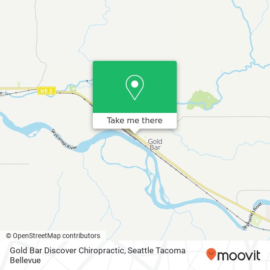 Gold Bar Discover Chiropractic map