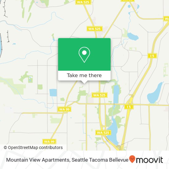 Mapa de Mountain View Apartments