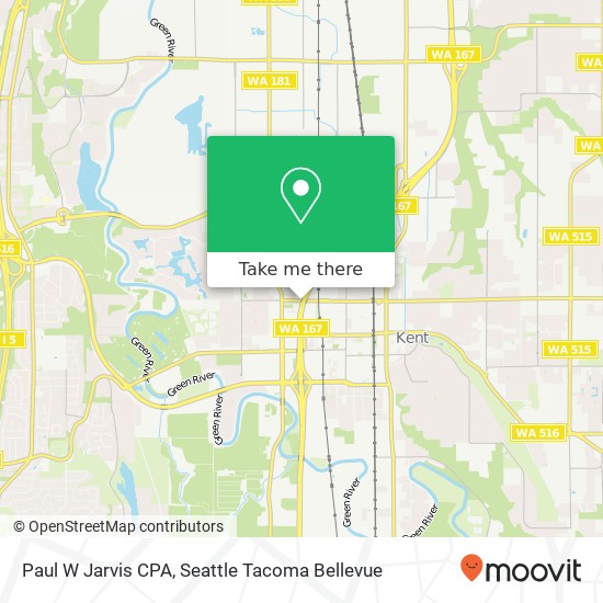 Paul W Jarvis CPA map