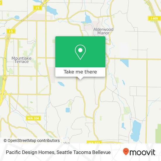 Pacific Design Homes map