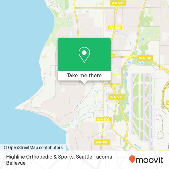 Highline Orthopedic & Sports map