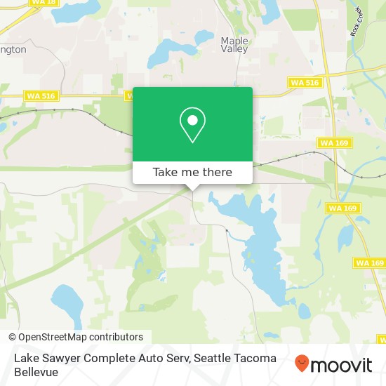 Mapa de Lake Sawyer Complete Auto Serv