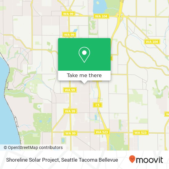 Shoreline Solar Project map