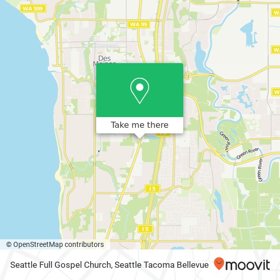 Mapa de Seattle Full Gospel Church
