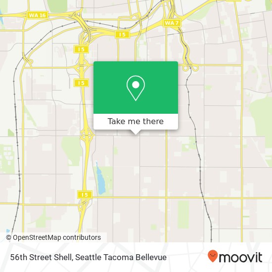 56th Street Shell map