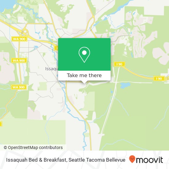 Mapa de Issaquah Bed & Breakfast