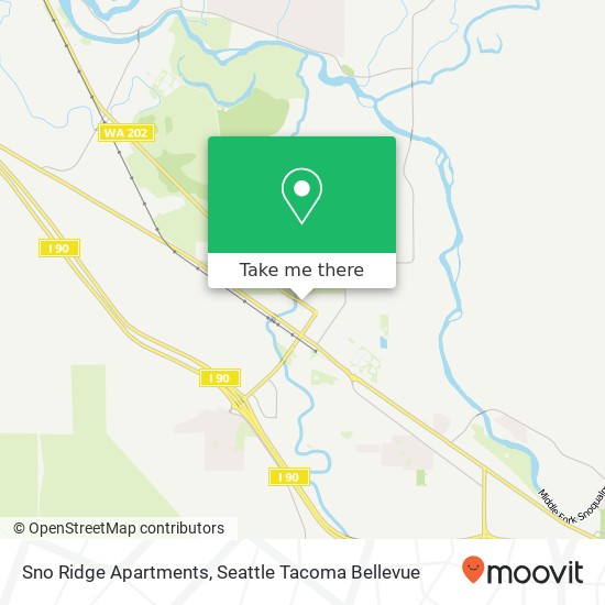 Mapa de Sno Ridge Apartments