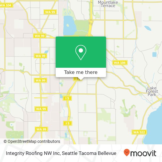 Integrity Roofing NW Inc map