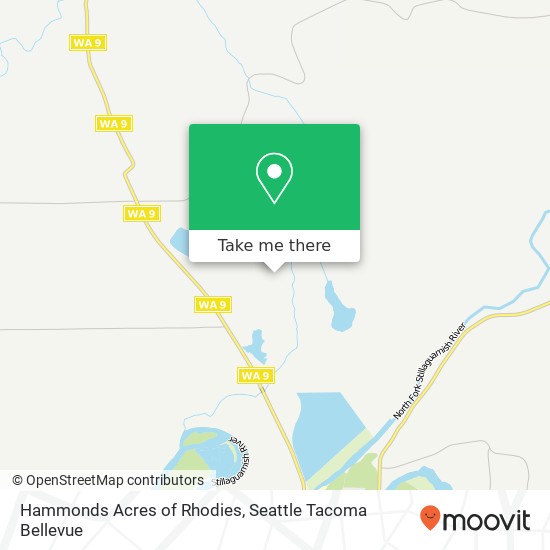 Hammonds Acres of Rhodies map