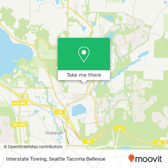 Interstate Towing map