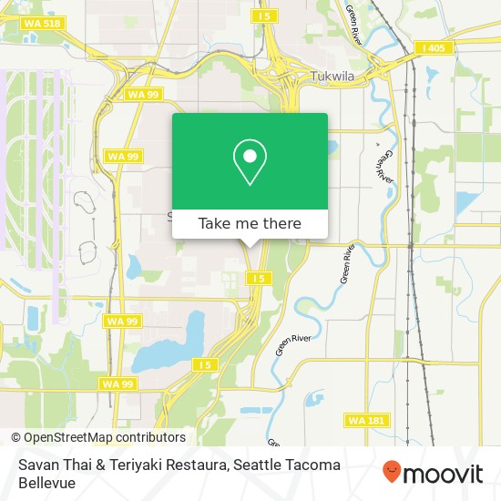 Mapa de Savan Thai & Teriyaki Restaura