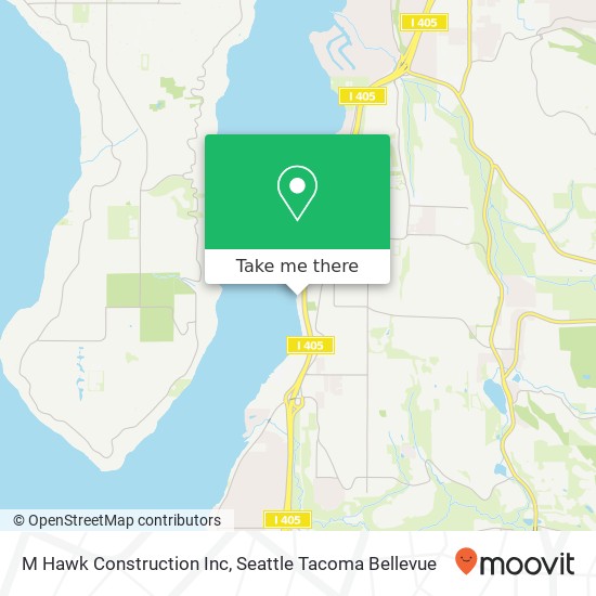 M Hawk Construction Inc map