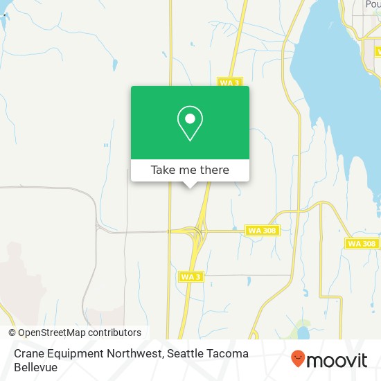 Crane Equipment Northwest map