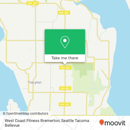 Mapa de West Coast Fitness Bremerton