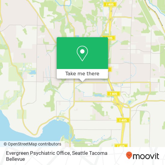 Evergreen Psychiatric Office map