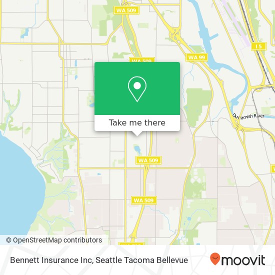 Bennett Insurance Inc map