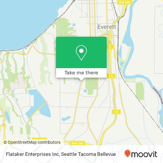 Flataker Enterprises Inc map