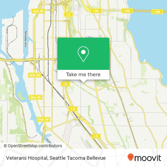 Veterans Hospital map