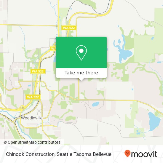 Chinook Construction map