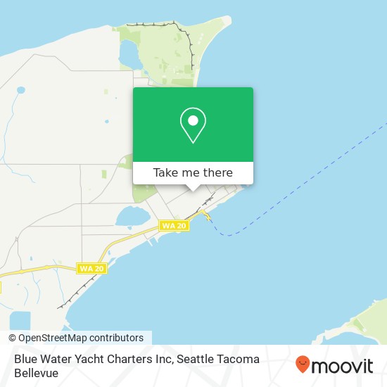 Mapa de Blue Water Yacht Charters Inc